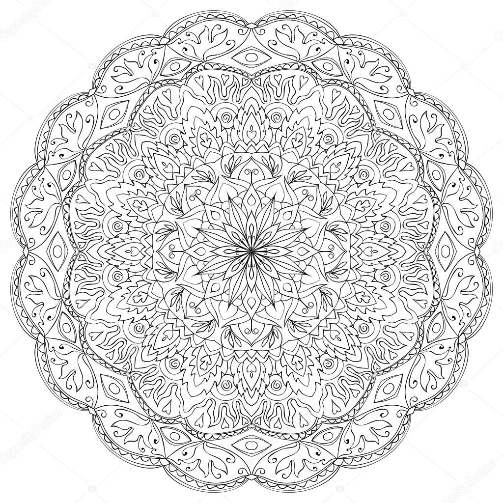 Hand-drawn mandala