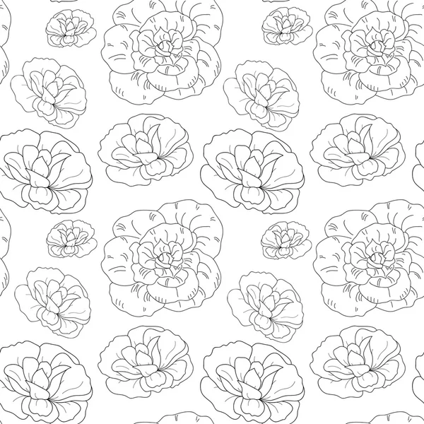 Patrón floral estilizado — Vector de stock