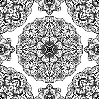 Vektör, mandalalar süslü tasarlamak.