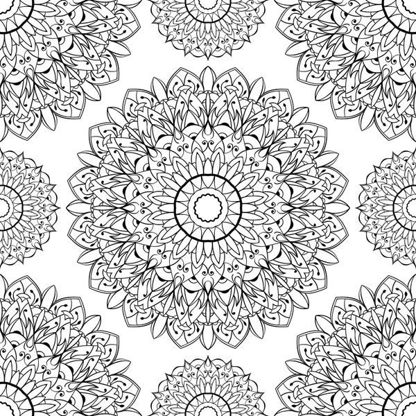 Folk ornament for wallpaper — Stock Vector