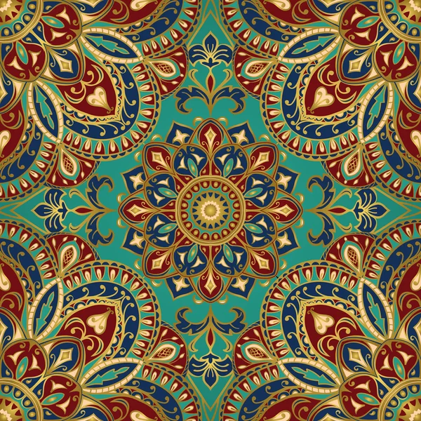 Traceria de mandalas para textiles . — Vector de stock