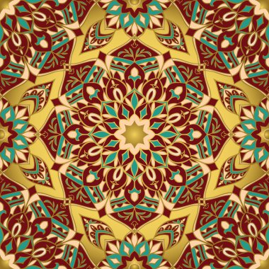 Afrika stilize altın desen.