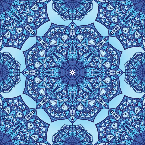 Blue ornate pattern. — Stock Vector