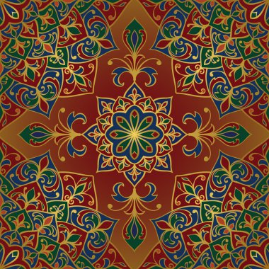 Zengin, vektör dekoratif desen.