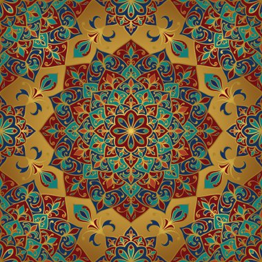 Altın vektör dekoratif desen.