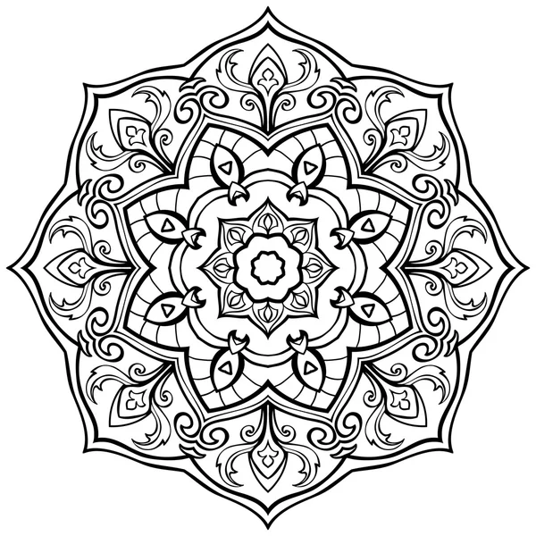 Vector simple mandala. — Stock Vector