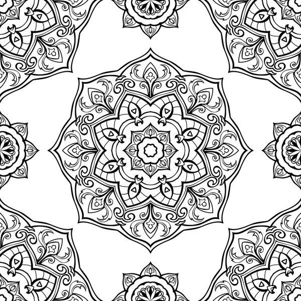 Ornement médiéval de mandalas . — Image vectorielle