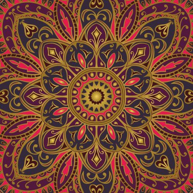 Renkli süsler ile vektör kapak.