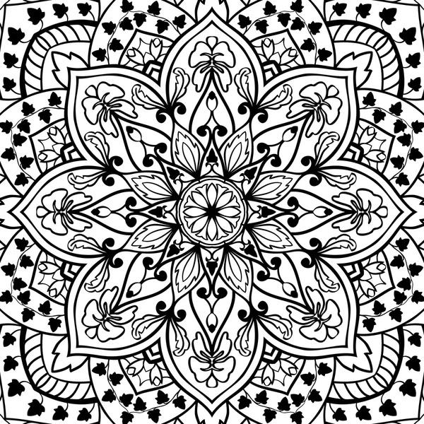 Vector cover met bloemen ornamenten. — Stockvector