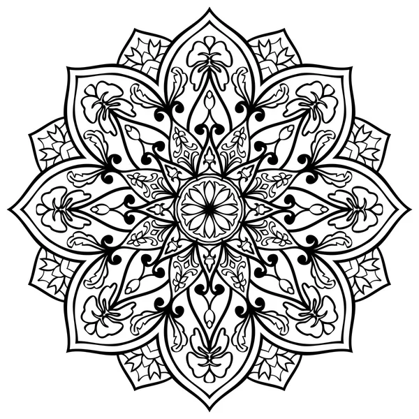 Vector floral mandala. — Stock Vector