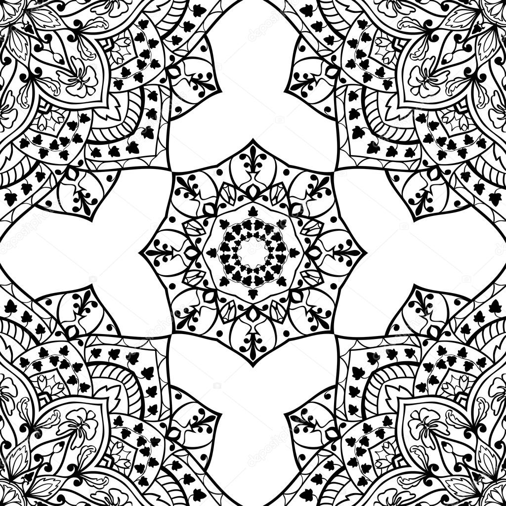 Oriental pattern on a white background.