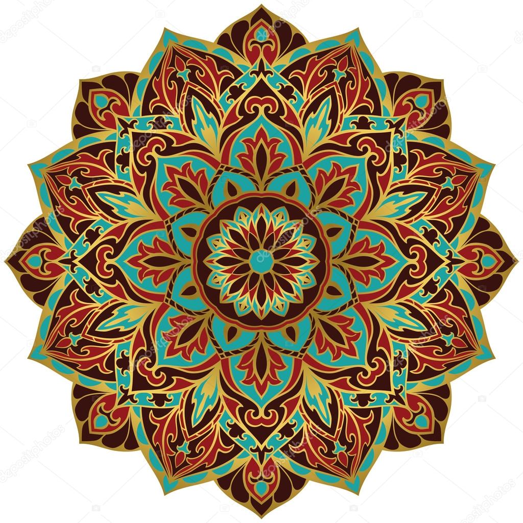 Decorative vector mandala.