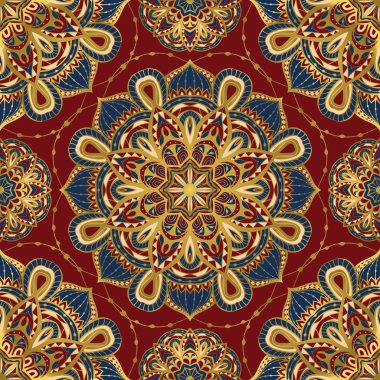 Altın kenarlıklı şark süsleme.