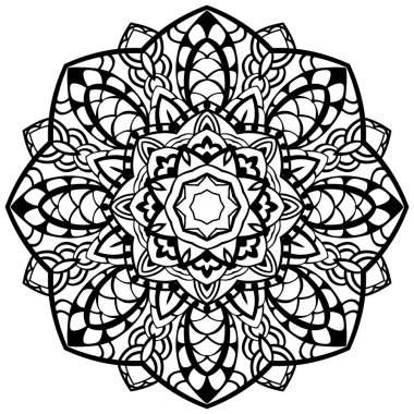 Vektör, soyut mandala.