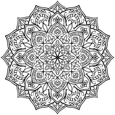 Oryantal uyumlu mandala.