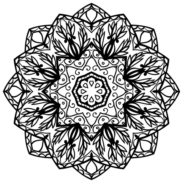 Mandala de filigrana vectorial . — Archivo Imágenes Vectoriales