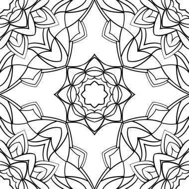 Mandalalar basit ince desen.