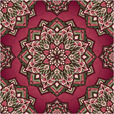 Mandalalar renkli süs fon.