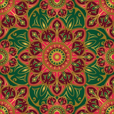 yeşil bir arka plan üzerinde süsleme.