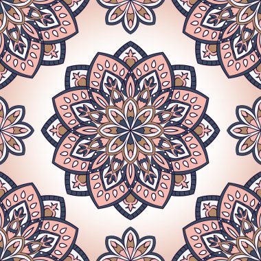 Pembe mandalalar desenle.