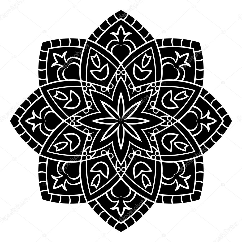 Download Imágenes: mandalas simples en blanco y negro | Mandala ...