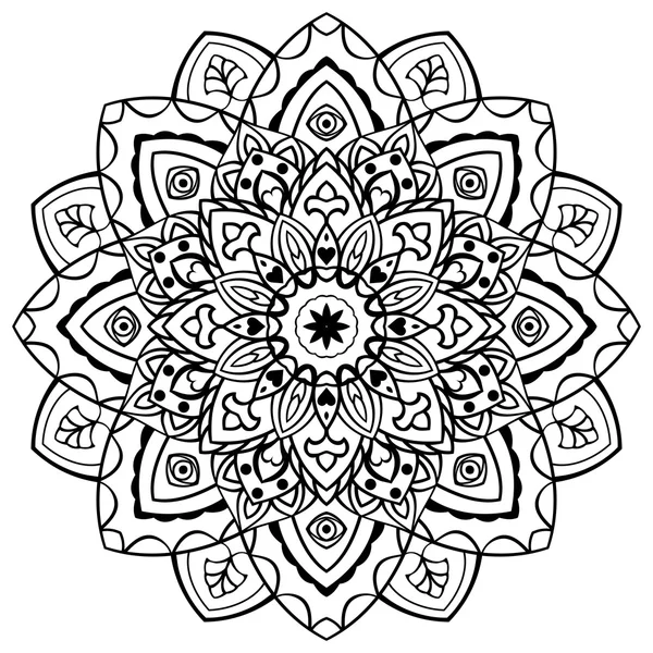 Mandala vectoriel stylisé . — Image vectorielle