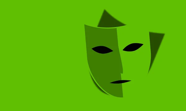 Niet Geverifieerde Gebruiker Identiteit Camoufleren Het Gezicht Verbergen Theatermasker Oude — Stockfoto