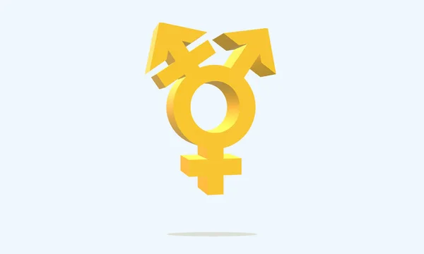 Communauté Lgbt Tisser Signe Féminin Masculin Illustration Symbole Transgenre Universel — Photo