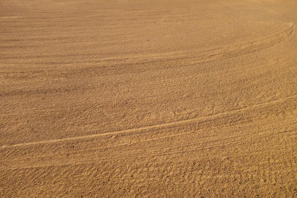 Field Maintenance Sandy Clay Skinned Area Field Diamond — Stock Photo, Image