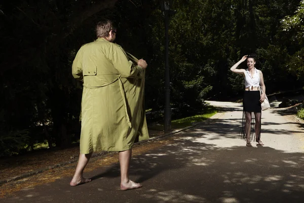 Cinsel taciz - Bayan Park rahatsız edici teşhirci