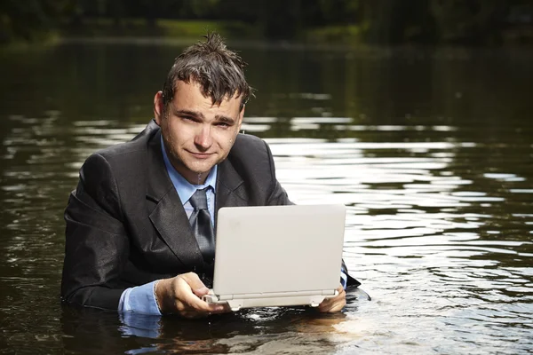 This is his summer office — Stock Photo, Image