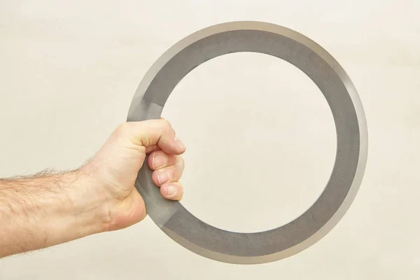 Empuñadura Chakram Usada Para Cortar Golpes Combate Defensivo — Foto de Stock