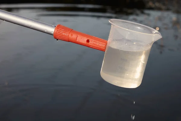 Detail Sampling Beaker Used Water Samples Collecting — ストック写真