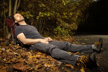 Adam Trek doğada rahatlatıcı