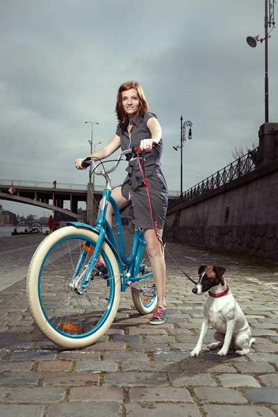 Lady and her friend — Stock Photo, Image