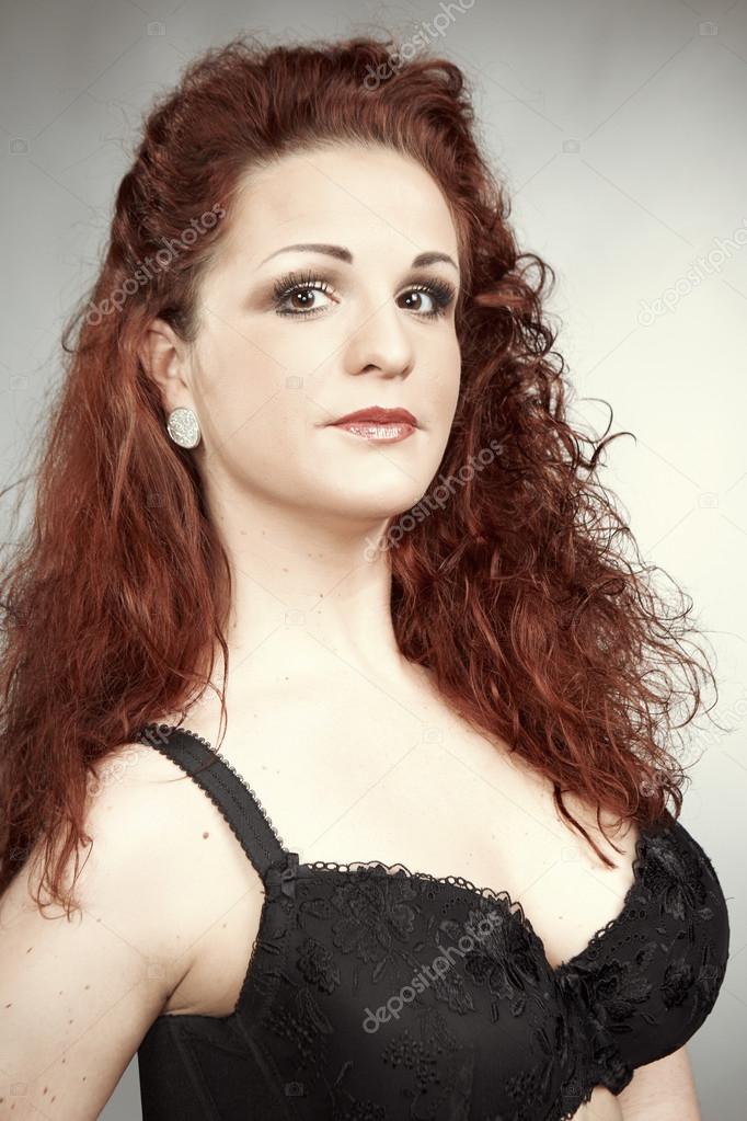 Nice Redhead Busty Lady Posing In Underwear For Portraits In Studio Photo By Couperfield Nice Redhead Busty Lady Posing In Underwear For Portraits In Studio Photo By Couperfield