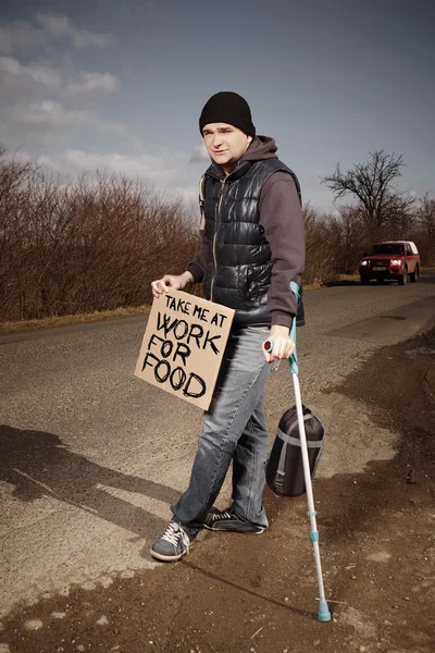 I want to eat and work — Stock Photo, Image