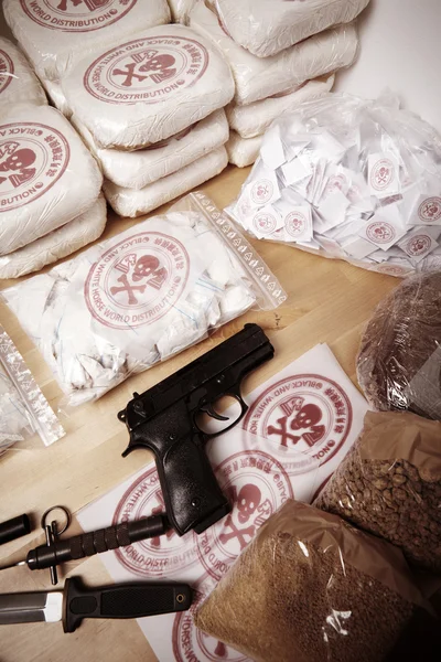 More than 30 kilos of drugs — Stock Photo, Image