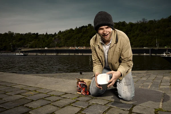 Giornata divertente per mendicante — Foto Stock