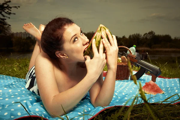 Picnic sicuro — Foto Stock