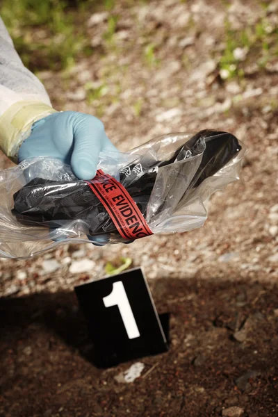 Handgun found on way — Stok fotoğraf