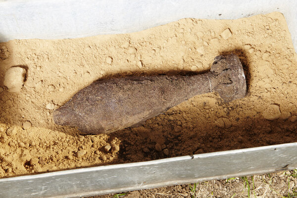 Find of mortar grenade