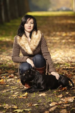 Sonbahar Park iki arkadaş