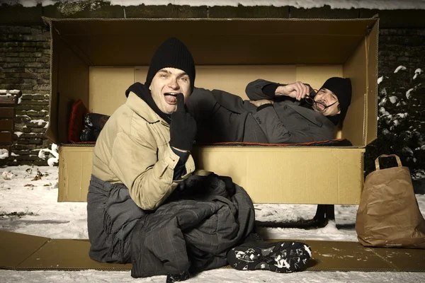 Two homeless rebells — Stock Photo, Image