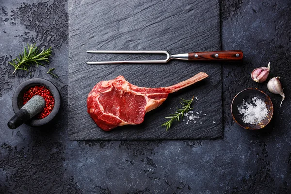 Raw fresh Veal rib Steak