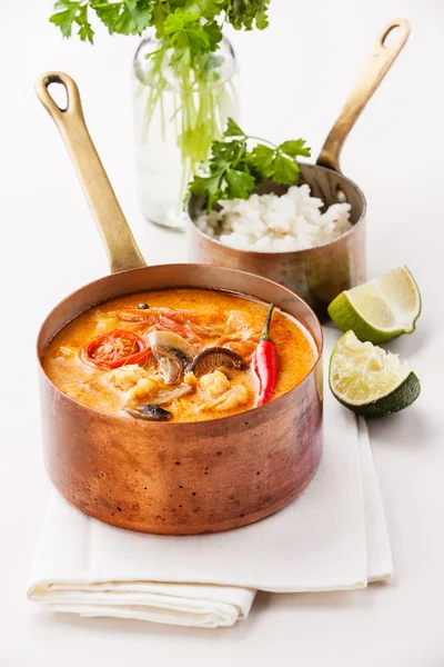 Spicy Thai soup Tom Yam — Stock Image Spicy Thai soup Tom Yam Stock Photo