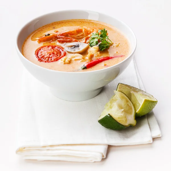 Spicy Thai soup Tom Yam — Stock Image Spicy Thai soup Tom Yam Stock Photo