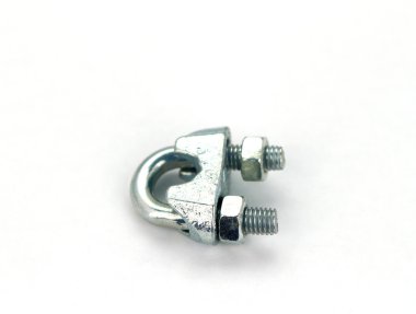 Wire grip lock on white background clipart