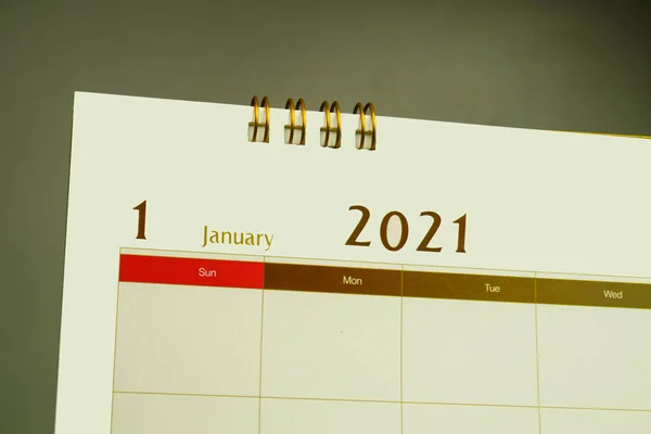Página Calendário Mês 2021 Ano — Fotografia de Stock