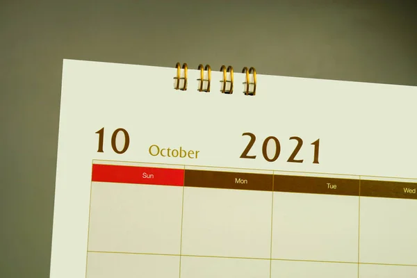 Calendar Page Month 2021 Year — Stock Photo, Image